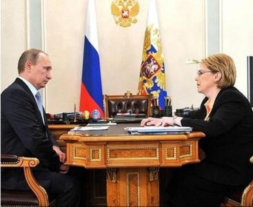 Рабочая встреча Президента Владимира Путина с Министром Вероникой Скворцовой